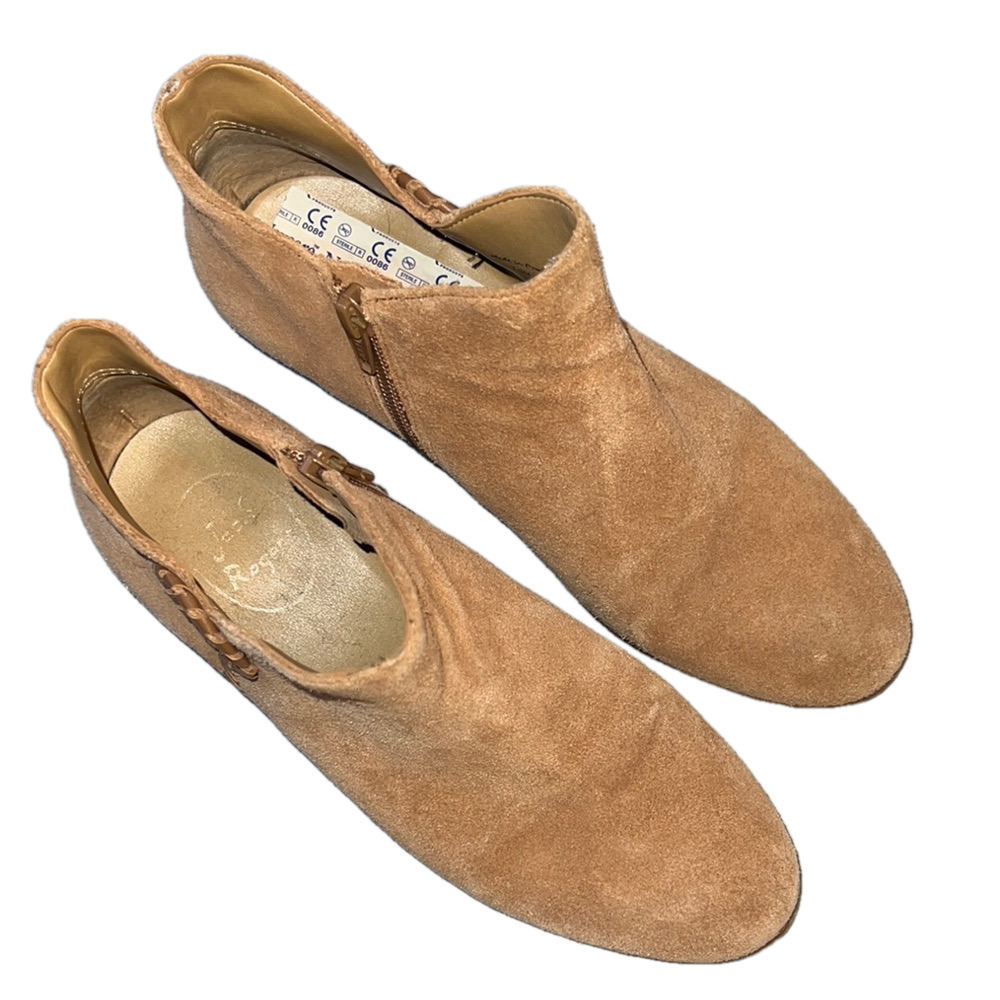 Jack Rogers Tan Suede  Ankle Boots 7.5